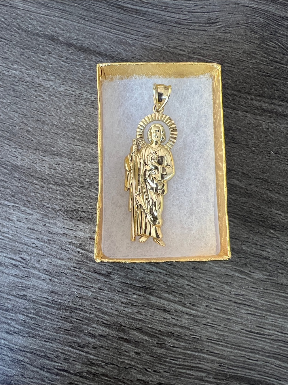 Gold Saint Pendant Necklace for Women - Religious Charm